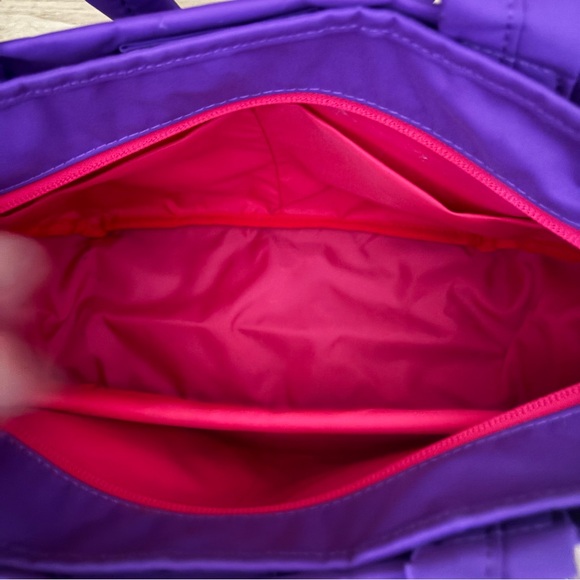 SOLD Yoshida PORTER Girl Purple Small Tote Bag Japan Bright Pink Interior - Picture 11 of 15